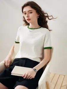 COMOBOCA Women's Retro Ringer Knitting Wear - Lightweight & Soft