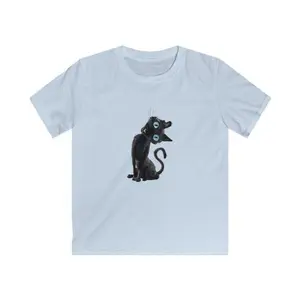 Coraline-Inspired Black Cat Baby  Tee Vintage Movie Baby Shirt for Cat Lovers Crewneck Fabric