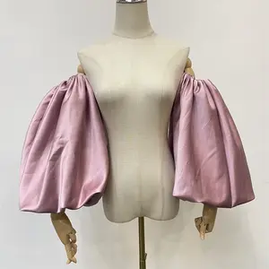 Pink Detachable Sleeves, Off-the-shoulder Sleeves, Wedding Dress Sleeves, Removable Sleeves For Prom Dress, Bridal Separates Comfortable Fashion