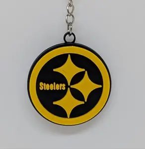NFL Pittsburgh Steelers Keychain -  2x2 Inches