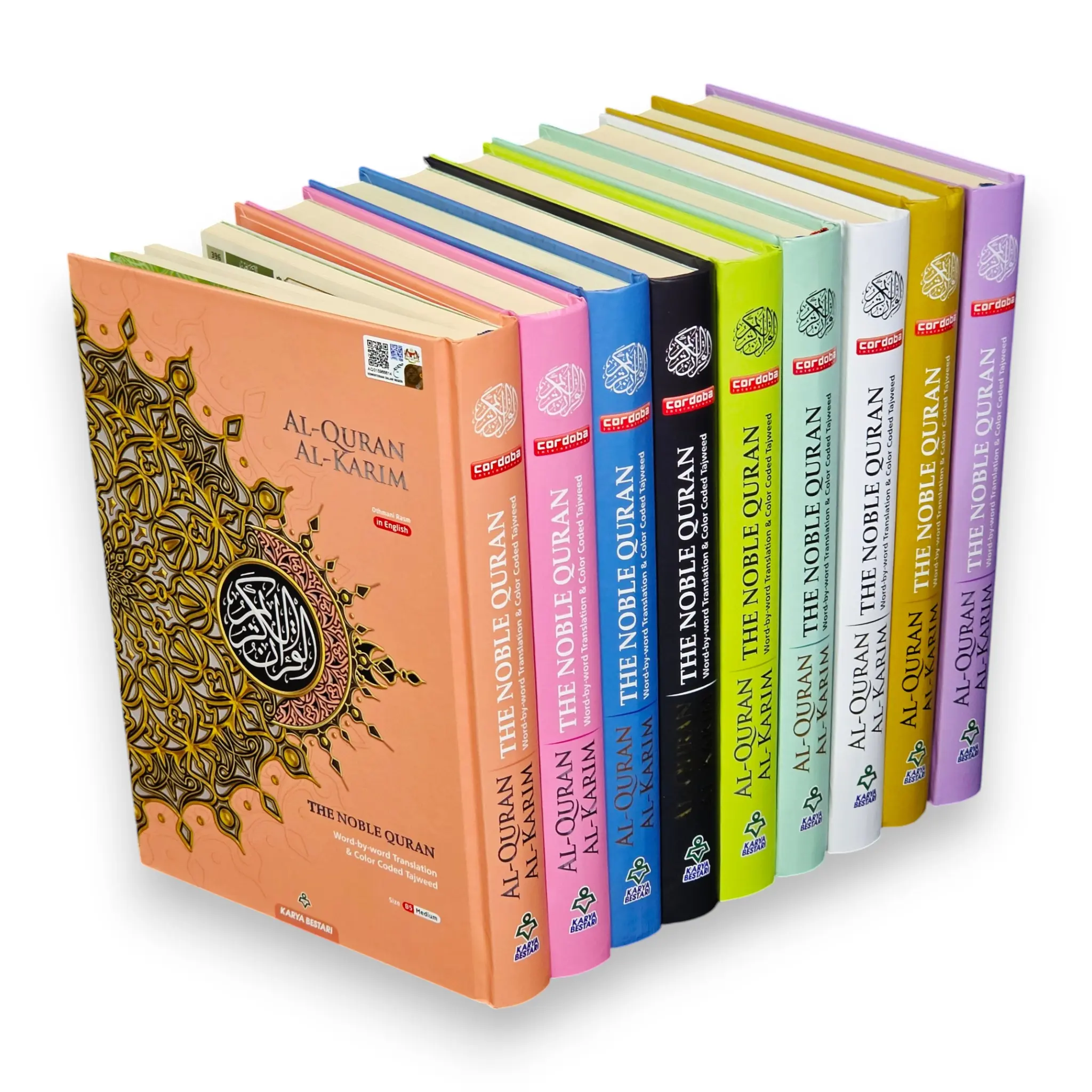Maqdis Quran | The Noble Quran Word By Word Translation and Color Coded Tajweed (Maqdis Al Quran Al Karim) Medium Size B5 (English-Arabic)