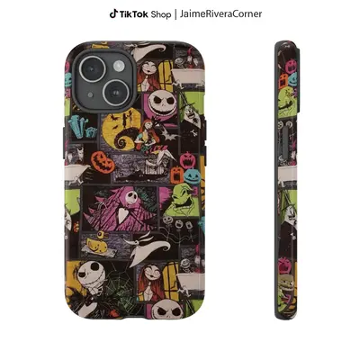 Skinnydip Disney For IPhone 13 Pro Case - The Nightmare Before Christmas Poster, Cute Tim Burton Halloween Protective Phone Cover, Slim & Lightweight, Anti-Scratch, Compatible With IPhone