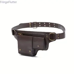 Handcrafted Multi-Buckle Adjustable Waist Pack • 2-in-1 Chest & Waist Bag • Trendy Crossbody Bag for Fashion Lovers