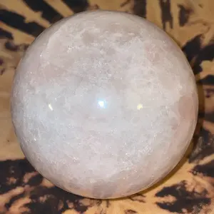 Large Rose Quartz Sphere for Home Decor and Display