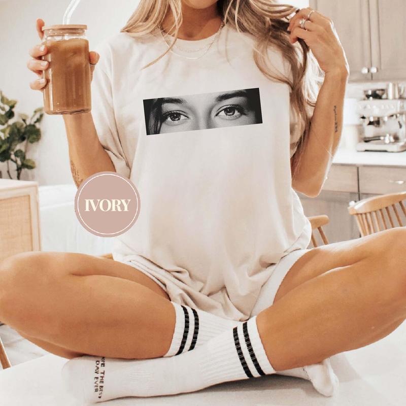 Custom Photo Human Eyes Shirt, Personalised Girlfriend Boyfriend Comfort Colors Shirt, Gifts for Boyfriend, "I with You" "Eye Love You",