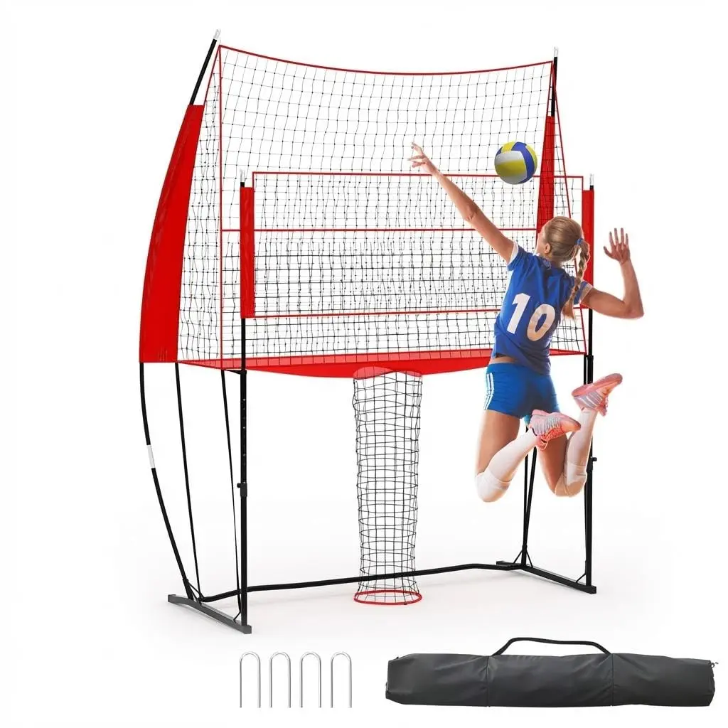 11x8FT Volleyball Net Set – Height Adjustable, Easy Setup with Carry Bag, Portable Net for Beach, Backyard & Indoor Outdoor Play