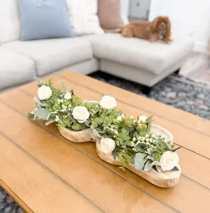 Organic Scalloped Paulownia Wood Tray