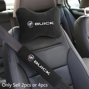 Car Seat Headrest Rest Neck Pillow Cushion Seat Belt Shoulder Pad For Buick Century Excelle XT Envision Excelle GT Verano Regal LaCrosse Encore Auto Interior Accessories