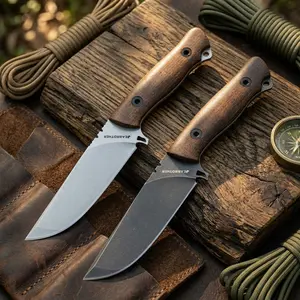 JEABROTHER Fixed Blade Knife,Outdoor Knives,Fishing Knife, Ideal for Hiking,Camping,14C28N Steel, Versatile Tool