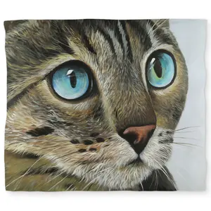 360 stand King Size Duvet Cover - Brown, Feline Theme Home Textile Bedding Accessory, Hyperreal Print, Microfiber Face, 360-Degree Stand, Themed Duvet Covers, Warm Duvet Covers