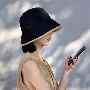 2026 Big Head Double-Sided Fisherman Hat, Unisex Bucket Hat, Suitable for Large Faces, Outdoor Travel, Sunscreen Sun Hat, Wide Brim Sun Protection Hat