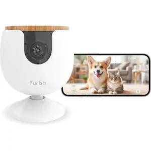 Home Security Camera with Barking or Meowing Alerts with 2-Way Speaker and Night Vision (No Subscription Required)