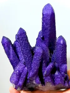 Natural crystal of purple quartz