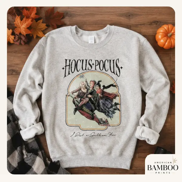 Halloween Hocus Pocus I Put A Spell On You  Graphic Tee - Cotton Tshirt - Funny Halloween Tshirt - Unisex T-shirt - Best Gift