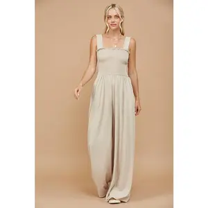 Smocked Jumpsuit