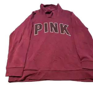 Women's Pink Pullover Sweatshirt Hoodie Top - Womenswear