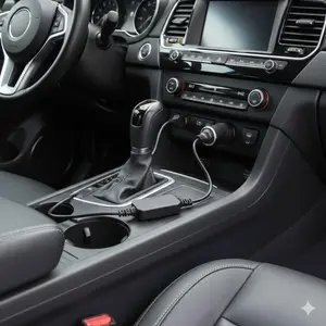 USB to Cigarette Lighter Adapter 5V 2.1A 12V 8W Power Converter Car Charger Socket USB-A Male to Female for Vehicle Automotive Fast Charging Compatible with Phones GPS Dash Cam Portable Devices Car Plug Adapter