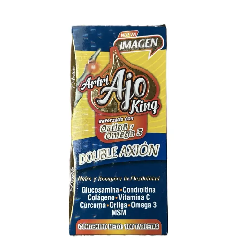 Atri Ajo King Antioxidant 100 Caps - Double Antioxidant with Glucosamine, Collagen, Vitamin C, Omega 3 & Omega 3 Dietary Fitness Supplement- Healthca