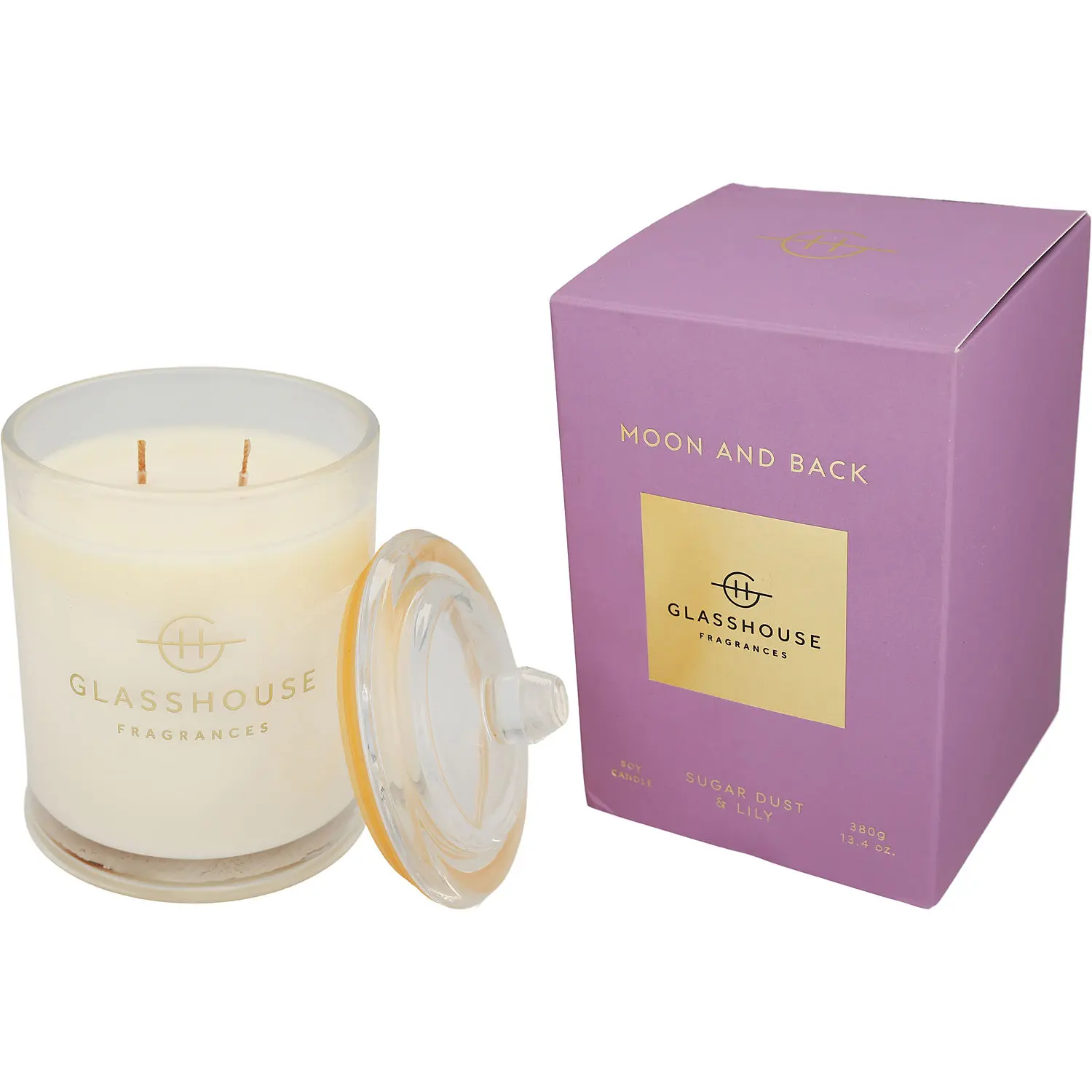 Glasshouse Moon And Back By Glasshouse Soy Candle For Unisex