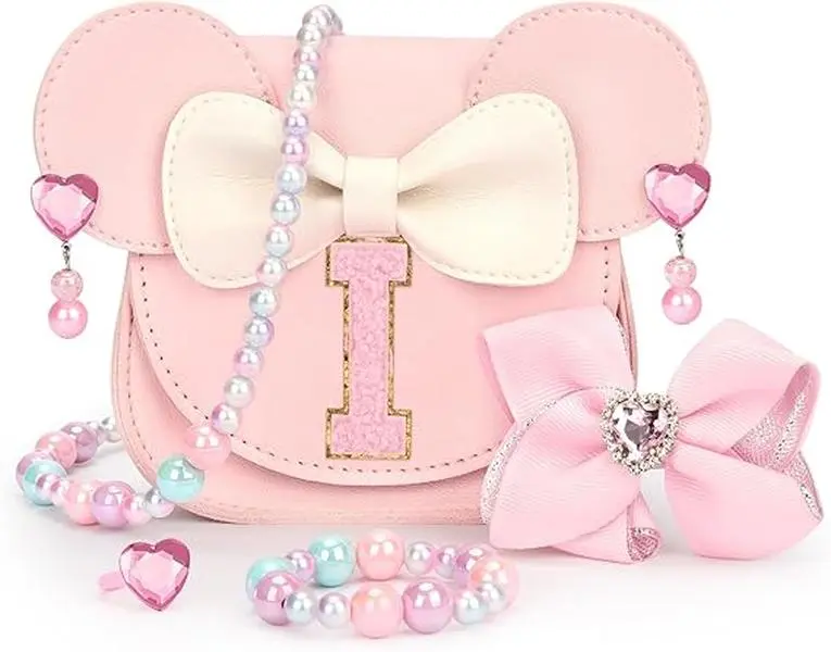 Baby Girl Purse Set - 3-Year-Old Girl Gifts, Baby Costume Jewelry Fashion Accessory