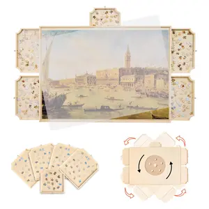 VEVOR 2000 Piece Rotating Puzzle Board with 5 Drawers and Cover,  40x29 in Portable Wooden Table, Jigsaw Puzzle Accessories for Adults, Puzzles Organizer Storage System, Birthday Gift for Mom