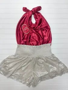 Smocked Metallic Shorts