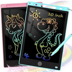 8.5-inch or 10-inch LCD Writing Tablet for Kids, Electronic Erasable Drawing Pad, Portable Colorful Doodle Board Educational Sketchpad, One-Click Clear Screen Lock Function, Eco-Friendly Reusable Toy Gift for Toddlers and Children Learning at Home Travel