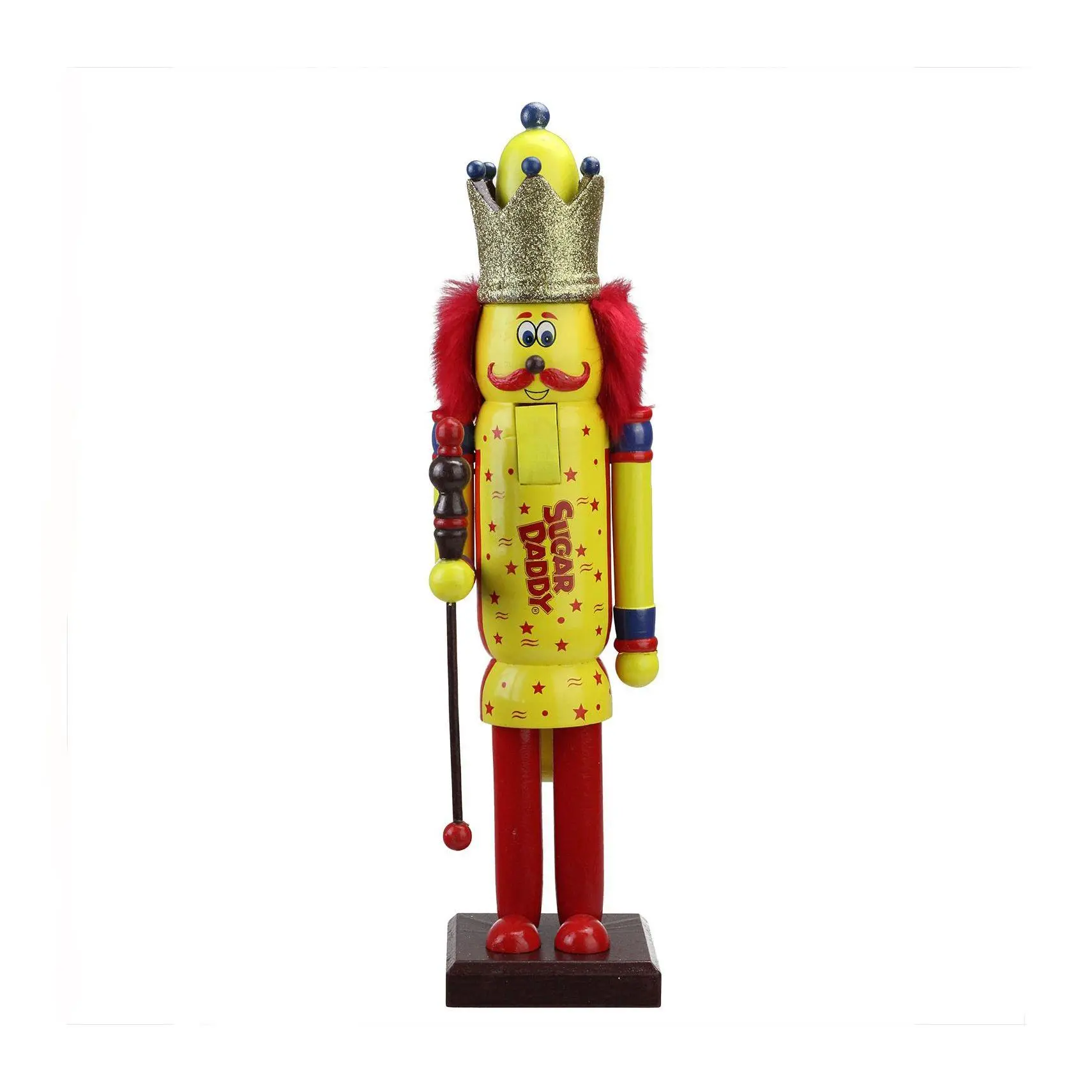 Northlight 14" Sugar Daddy King Wooden Nutcrackr Figure Northlight 14" Sugar Daddy King Wooden Nutcrackr Figure