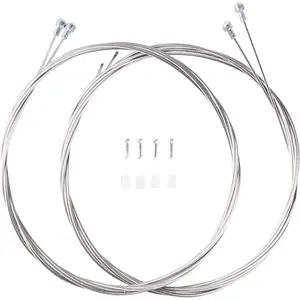 4 Pcs Universal 1.7M Road Bike Brake Cables Kits Stainless Steel Inner Cables Line Core include Cable Tips and O-rings
