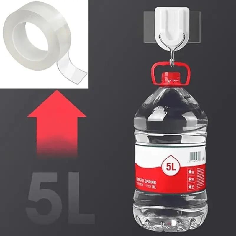 3PC Double Sided Nano Tape (30 Feet), Strong Adhesive Multi-Purpose Tape, Washable Reusable Transparent Durable Tape for Transparent Posters, Pictures, Home and Office Picture Hanging Strips 3PC Double Sided Nano Tape (30 Feet), Strong Adhesive Multi-Purpose Tape, Washable Reusable Transparent Durable Tape for Transparent Posters, Pictures, Home and Office Picture Hanging Strips