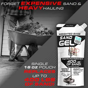 Sand Gel Weighted Base Filler for Indoor/Outdoor Basketball Hoops, Umbrella Bases, & More - 16 oz, Just Add Water