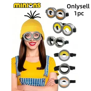 1 funny glasses,, Despicable Me toys, anime Halloween costume props, role-playing