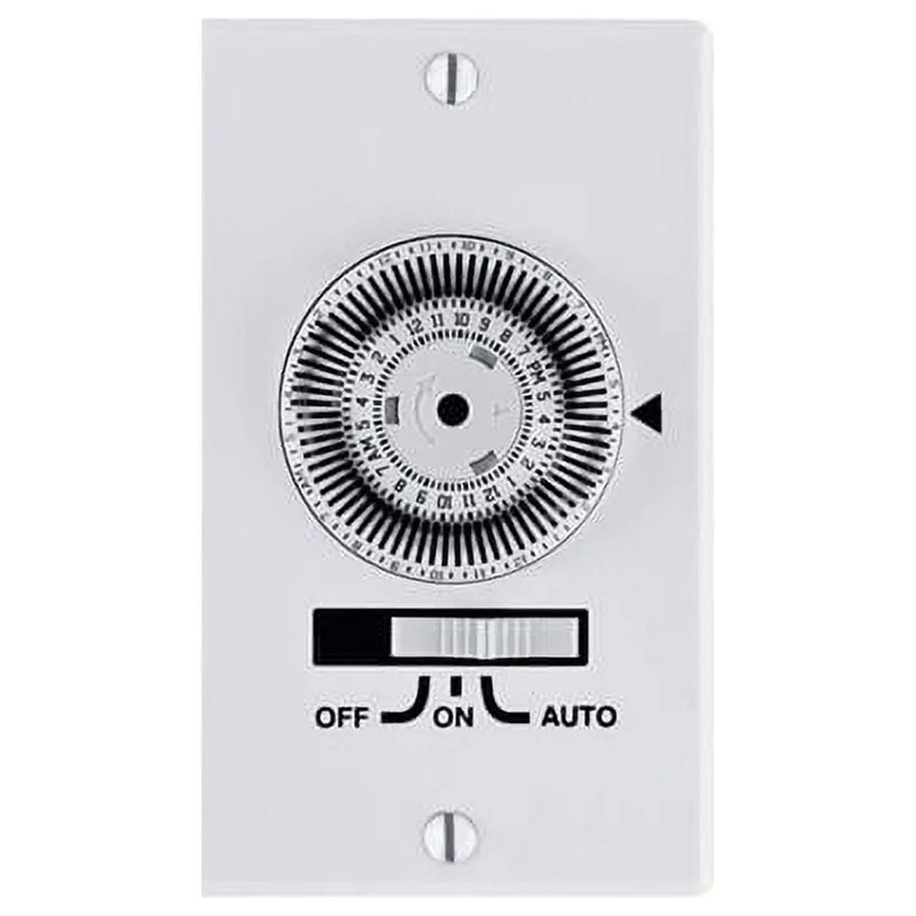 120V Indoor 24 Hour Mechanical Timer, White