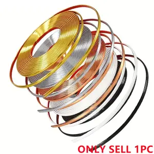 PVC Wall Sticker, 5m Decorative Sticker, Wall Edging Sticker, Furniture Seams, Edge Strips, Anti-collision Self-adhesive Decorative Wallpaper, Peel And Stick Wallpaper Designs, for Living Room