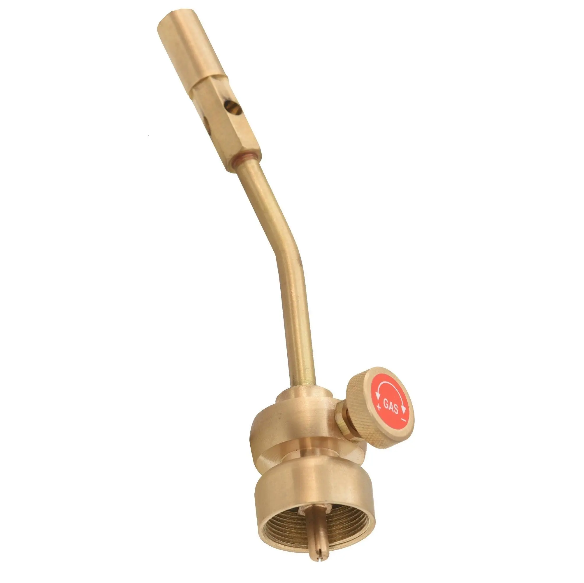 Flame King Propane Torch Head, Adjustable Flame, Solid Brass, CGA600 Connection, for Soldering, Brazing, Welding, Cooking & Fire Starting