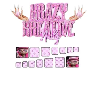 Krazy Kreative Waterslide Nail Decals - Big Stewie - Handmade Nail Art with Application Pack, Includes 10 Toe Nails