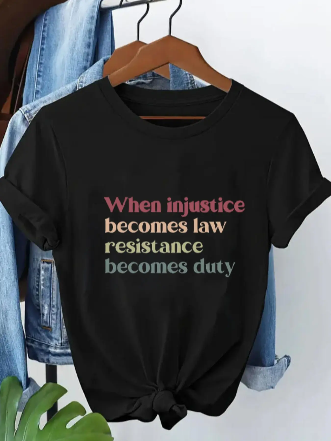 Protest T-Shirt, Social Justice Gift, Human Rights Tee, Equality Statement, Loose Fit Short Sleeves, Casual Style, Unisex Design, Women, Streetwear, Piece