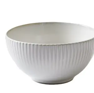Stoneware Cream Bowl, 8.50 x 8.50 x 2.00 Inches