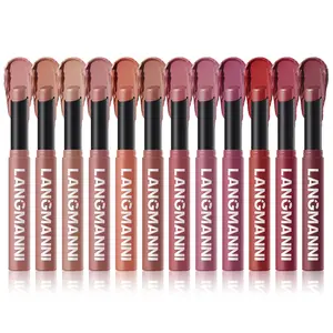 Long Lasting Matte Lipstick Set, 12pcs/set Easy Coloring Lip Sticks, Suitable for All Occasions Lip Makeup, Girls and Women Makeup Accessories, Cosmetic