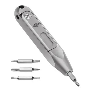 Otacle D1 EDC Titanium Multi-Bit Pocket Screwdriver, 8 in 1 Mini Screwdriver Set Magnetic Repair Multitool