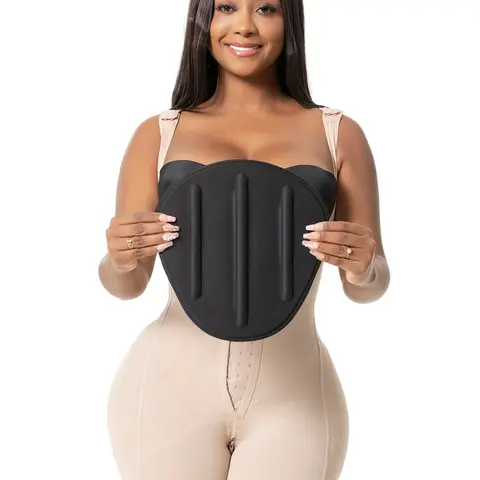 Ab Board Faja | Abdominal Board for Fajas Colombianas Moldeadoras | Firm Even Pressure + Flat Tummy Support | Shield Shape Foam with 3 Contour Bars | Fits Under Your Body Shaper | Body Contouring Accessory | Shapewear for Women | Snatched Body