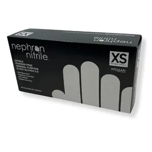 Made in USA: Powder-Free Nitrile General Purpose  Disposable Gloves for Household Cleaning