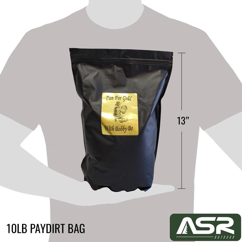 ASR Outdoor 10LB Gold Paydirt Complete 24pc Green Gold Prospecting Kit with 5 Gallon Bucket