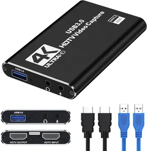 4K HDMI Capture Card for Streaming & Gaming, USB 3.0 Audio Video Capture Device 1080P 60FPS, Low Latency, HDMI Loop Out, Capture Card for PS5, Xbox, Nintendo Switch, PC, Mac, OBS - MSP231