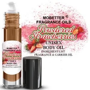 MOBETTER FRAGRANCE OILS Powdered Strawberries Fragrance Body Oil for Unisex