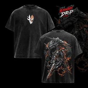 Hollow Ichigo - Bleach Vintage Unisex Oversize Anime Manga Washed Cotton T-shirt, Graphic Tee, Anime Lover, Anime Merch Fan, Outfits Men, Boys Merch Top, Gift For Bleach Fans
