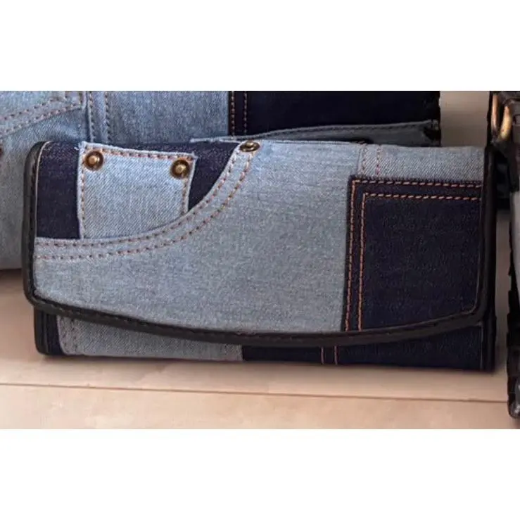Denim Patch Wallet