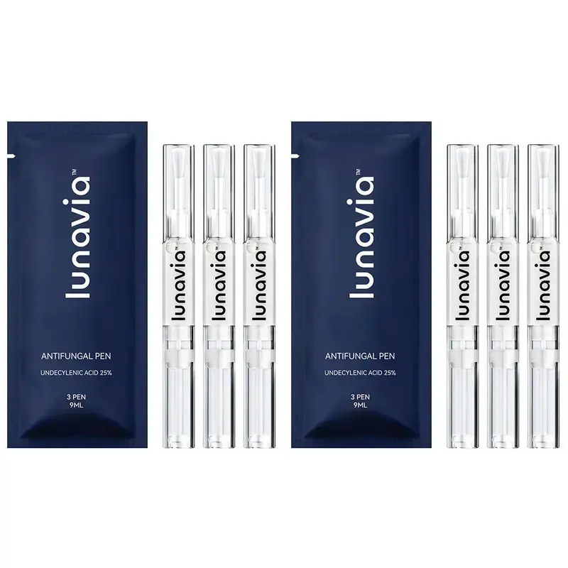 【2 Pack of 6】Lunavia Antifungal Pen, UNDECYLENIC ACID 25% - Most of Athlete's FootJock Itch and Ringworm