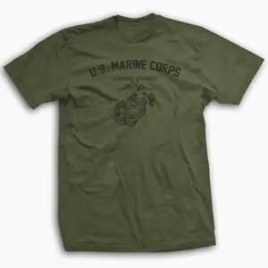 WW2 Vintage USMC Training T-Shirt, Retro Marine Corps Military Graphic Tee, Patriotic Veteran Tribute Shirt, Classic War History Apparel, Unisex Cotton Tee