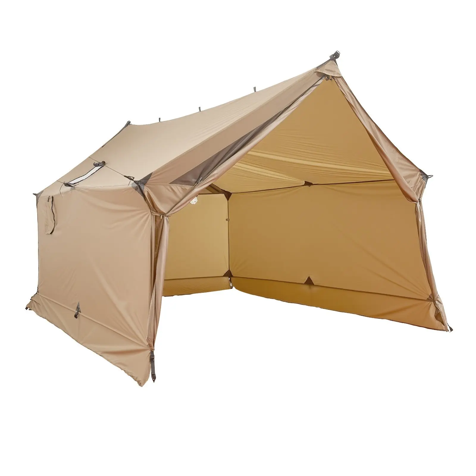 Cabin Style 2 Person Camping Tent with Stove Jack, Lightweight Waterproof Outdoor Shelter for Car and Backpacking, All Weather Family Camping Gear, Easy Setup Pop-Up Tent, Durable Rainproof Shelter